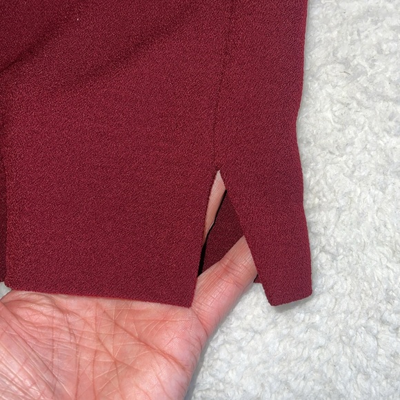 Gerard Darel Lace Detail Shift Dress Burgundy Size 40 (US 8) - Picture 7 of 10